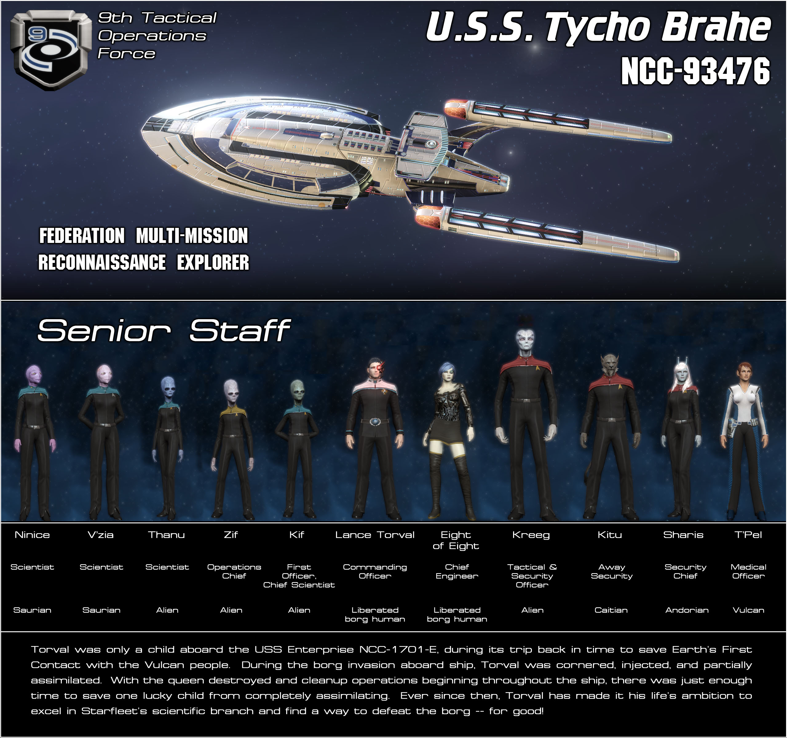 Crew of the USS Tycho Brahe